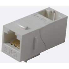 Повторитель портов RJ-45, неэкранированный, 90 градусов, кат.6, формата Keystone, белый LANMASTER LAN-KCP45U6/90-WH