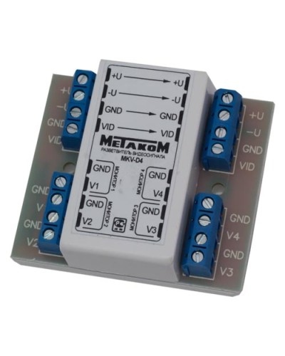 Разветвитель видеосигнала Метаком MKV-D4C в Рыбинске Блоки коммутации многоабонентные Pintop.ru
