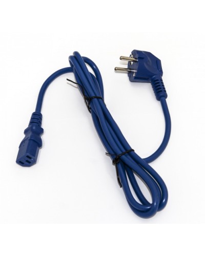 Кабель питания компьютера Hyperline PWC-IEC13-SHM-3.0-BL в Рыбинске Патч-корды и пигтейлы Pintop.ru