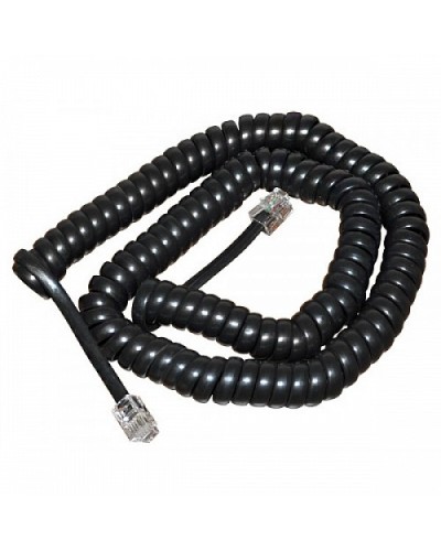 Шнур витой трубочный телефонный чёрный 2 м (10шт/уп) REXANT 18-2023 в Рыбинске Дополнительное оборудование для сетей Pintop.ru