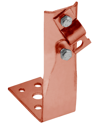 Держатель проводника круглого 6-10мм винтовой угловой h=150мм медь IEK (ZDP87-50-1-16-150) в Рыбинске Крепеж Pintop.ru