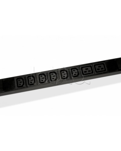 Блок розеток горизонтальный черн Hyperline (SHE19-6IEC-2BIEC-CB) в Рыбинске Блоки розеток Pintop.ru