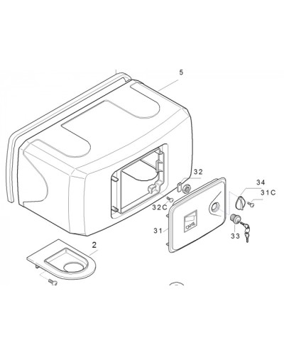 Корпус FERNI пластиковый Came 119RID122 в Рыбинске Запчасти для шлагбаумов и автоматики Pintop.ru