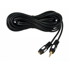 Шнур 3.5 мм штекер стерео - 3.5 мм гнездо стерео 10 м (10шт/уп) REXANT 17-4008