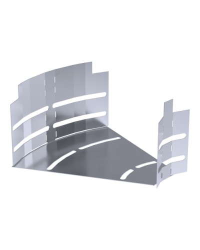 Угол горизонтальный изменяемый 0-45 градусов Стандарт INOX (AISI 316) 150х80 Промрукав (PR16.3618) в Рыбинске Аксессуары для лотков Pintop.ru