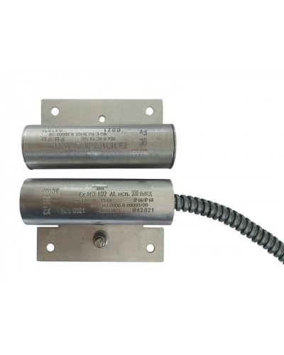 Извещатели охранные точечные магнитоконтактные взрывозащищённые Ех ИО102 Al исп.300, с магнитом М-50, с постоянно присоединенным кабелем в металлорукаве Магнито-Контакт в Рыбинске Извещатели охранные (Ex) Pintop.ru
