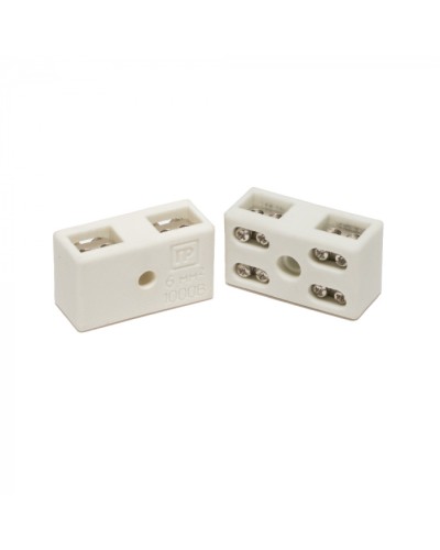 Клемма керам. латунь 6 мм² 2 пары на 8 контактов (5 шт/уп) Промрукав (PR08.7164) в Рыбинске Аксессуары для кабель-канала Pintop.ru