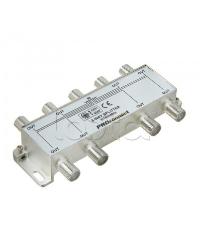 Сплиттер антенный ТВ х 8 под F разъём 5-1000 МГц PROCONNECT 05-6025 в Рыбинске Дополнительное оборудование для сетей Pintop.ru
