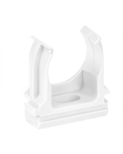 ELASTA Держатель с защелкой CF25 белый IEK (ET-TA00D-CF-025-K01-010) в Рыбинске Держатели, клипсы, скобы Pintop.ru