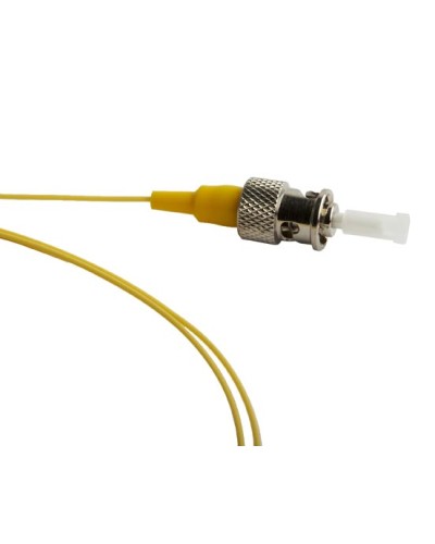 Пигтейл одномодовый оптический SM 9/125 (OS2), ST/APC, 1 м, LSZH Hyperline FPT-B9-9-ST/AR-1M-LSZH-YL в Рыбинске Пигтейлы Pintop.ru