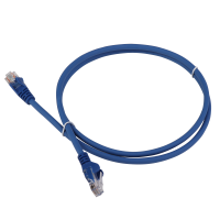 Патч-корд LANMASTER LSZH UTP кат.5e, 0.3 м, синий LANMASTER LAN-PC45/U5E-0.3-BL