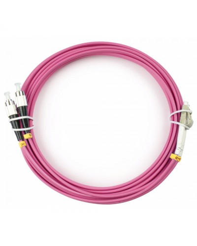 Шнур оптический duplex LC-FC 50/125 mm OM4 15м LSZH Cabeus FOP-50-OM4-LC-FC-15m в Рыбинске Патч-корды оптические Pintop.ru