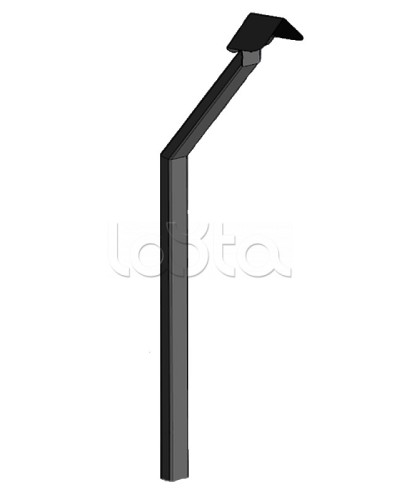 Стойка кнопки выхода Аякс наклонная исп.02 (в землю), черная Магнито-контакт в Рыбинске Дополнительное оборудование для ОПС Pintop.ru