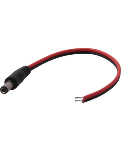 Разъем питания DC штекер 2,5х5,5мм с проводом 20 см REXANT 14-0324 в Рыбинске Коннекторы и разъемы Pintop.ru