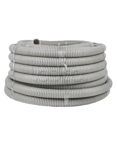 Труба гофр. ПВХ с протяжкой d32 мм (25 м) серая EKF-Plast (tg-z-32-25) в Рыбинске Труба гофрированная Pintop.ru