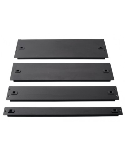 Фальш-панель металлическая 19 3U, быстросъемная, черная LANMASTER LAN-DC-TLMFP-3U в Рыбинске Аксессуары для стоек и шкафов Pintop.ru