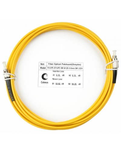 Шнур оптический simplex FC-ST 9/125 sm 25м LSZH Cabeus FOP(s)-9-FC-ST-25m в Рыбинске Патч-корды оптические Pintop.ru