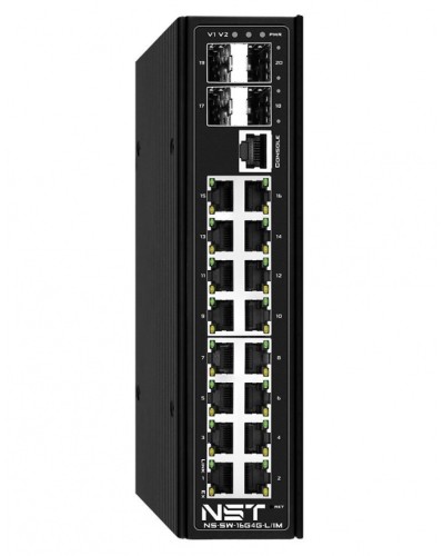 NST NS-SW-16G4G-PL/IM Промышленный управляемый L2+ HiPoE коммутатор Gigabit Ethernet на 16 GE RJ45 PoE + 4 GE SFP порта в Рыбинске Коммутаторы Pintop.ru