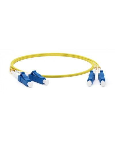 Патч-корд волоконно-оптический Hyperline FC-D2-9-LC/UR-LC/UR-H-10M-LSZH-YL в Рыбинске Патч-корды оптические Pintop.ru