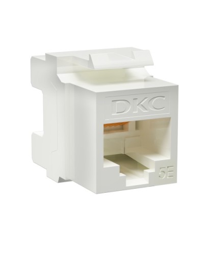 Модуль Keystone RJ45 CAT5E неэкранированный, 180 градусов, белый (форм-фактор A10) DKC RNK5EU180WH в Рыбинске Модули Keystone Pintop.ru