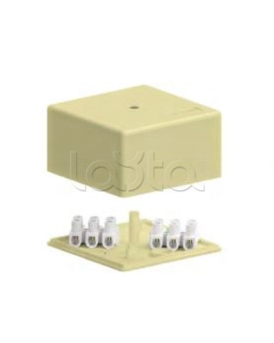 SD3 Коробка распределительная для о/п, 75х75х40мм без галогена (белый) Экопласт (72932HF) в Рыбинске Распределительные коробки Pintop.ru