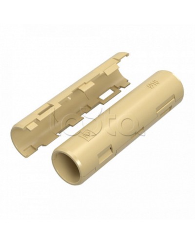 Муфта разборная d16 мм сосна (100шт/1200шт уп/кор) Промрукав (PR13.0425) в Рыбинске Повороты, муфты, тройники Pintop.ru