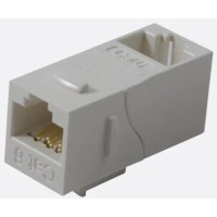 Повторитель портов RJ-45, неэкранированный, 90 градусов, кат.6, формата Keystone, белый LANMASTER LAN-KCP45U6/90-WH