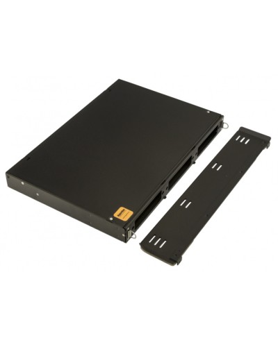 Бокс оптический 19 Hyperline FO-19V-1U-3xSLT-W130H30-24UN-BK в Рыбинске Кросс оптический Pintop.ru