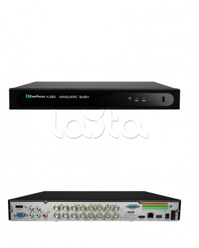 Видеорегистратор 16-канальный EverFocus VANGUARD II 16x8H в Рыбинске Видеорегистраторы гибридные Pintop.ru
