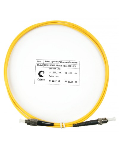 Шнур оптический simplex FC-ST 9/125 sm 1,5м LSZH Cabeus FOP(s)-9-FC-ST-1,5m в Рыбинске Патч-корды оптические Pintop.ru