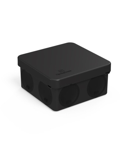 Коробка распред. 60-0210-9005м двухкомп. безгалогенная (HF) черная 80х80х40 (8шт/уп) Промрукав (60-0210-9005м) в Рыбинске Распределительные коробки Pintop.ru