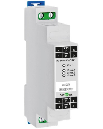 Преобразователь протокола Smartec IC-RS485-DIN1 в Рыбинске Адресная система охранно-пожарной радиоканальной сигнализации Smartec Pintop.ru