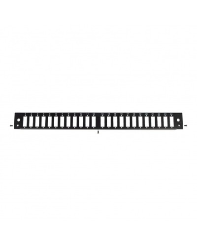 Панель лицевая для выдвижной оптич. полки, 24 SC Duplex/24 LC Quadra, черный Datarex DR-546145 в Рыбинске Патч-панели Pintop.ru