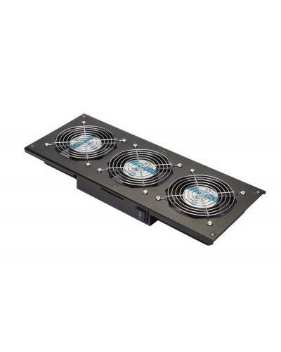 Eurolan Модуль вентиляторный потолочный, 3 вентилятора, термореле, 3 положения, черный (60A-90-11-30BL) в Рыбинске Вентиляторные модули Pintop.ru