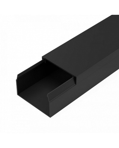 Кабель-канал черный 2-й замок в п/э 40х25 мм (24 м/уп) Промрукав (PR03.0215) в Рыбинске Огнестойкие кабельные линии Pintop.ru