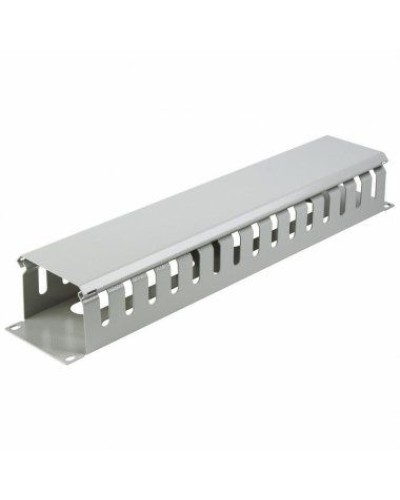 Органайзер кабельный горизонтальный с крышкой, 19, 2U, глубиной 72 мм, металл, RAL 7035 REXANT 04-2645 в Рыбинске Кабельные органайзеры Pintop.ru