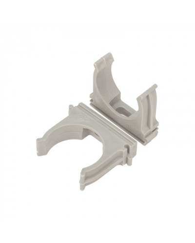 Крепеж-клипса для труб д.25мм, цвет серый Cabeus (CF25-GY) в Рыбинске Держатели, клипсы, скобы Pintop.ru