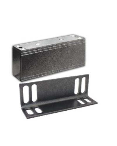 Замок электромагнитный Олевс М1-500 с уголком серебряный антик в Рыбинске Электромагнитные замки Pintop.ru