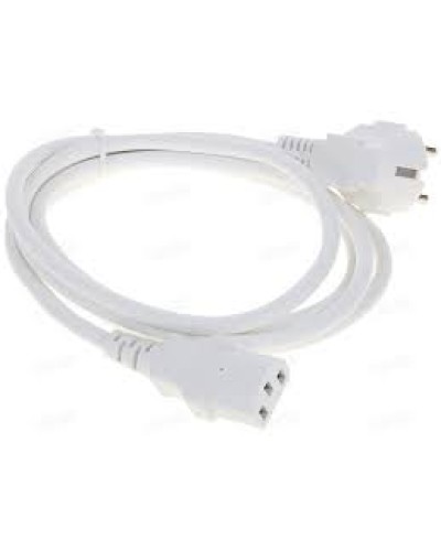 Шнур питания C13-Schuko угловая, 3х0.75, 220В, 10А, белый, 1 метр LANMASTER (LAN-PP13/SHA-1.0-WH) в Рыбинске Аксессуары для стоек и шкафов Pintop.ru