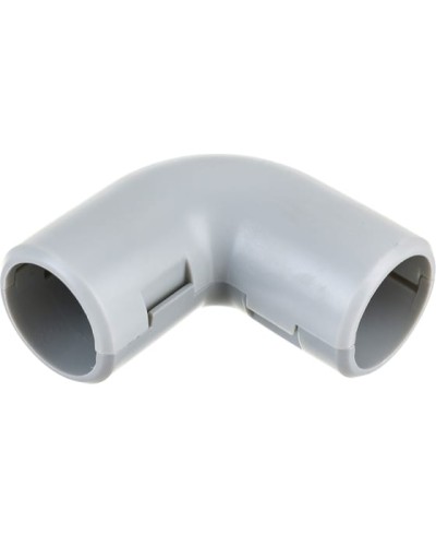 CI32G Угол 90 гр.(2част.), без галогена, для труб D32мм, чёрный (1уп = 10шт) Экопласт (41232-10HF-BL) в Рыбинске Повороты, муфты, тройники Pintop.ru