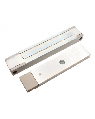 Электромагнитный замок с датчиком состояния двери ALeko ALM-400P (24В серый) в Рыбинске Электромагнитные замки Pintop.ru