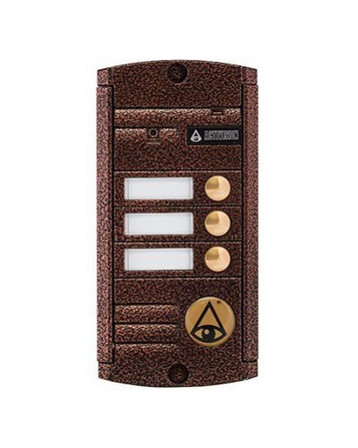 Видеопанель вызывная накладная на 3 абонента Activision AVP-453 (PAL, антик) в Рыбинске Вызывные видеопанели малоабонентные Pintop.ru