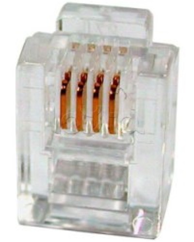 Разъем телефонный RJ11 (6P4C) Cabeus в Рыбинске Коннекторы и разъемы Pintop.ru