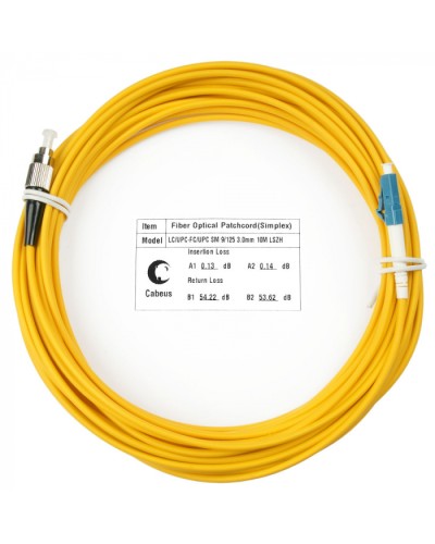 Шнур оптический simplex LC-FC 9/125 sm 20м LSZH Cabeus FOP(s)-9-LC-FC-20m в Рыбинске Патч-корды оптические Pintop.ru