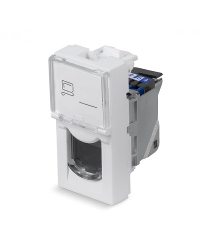 Модуль Keystone Jack RJ-45(8P8C), 180 градусов, категория 6, экранированная Cabeus (KJ-RJ45-Cat.6-SH-180T-FP-L-22,5) в Рыбинске Модули Keystone Pintop.ru