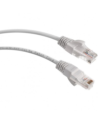 Шнур коммутационный 2xRJ-45/8P8C U/UTP кат.5е (1,5 м) Cabeus PC-UTP-RJ45-Cat.5e-1.5m в Рыбинске Патчкорды (медные) Pintop.ru