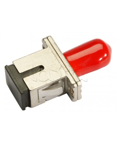 Соединитель проходной ST-SC, MM(для многомодового кабеля), simplex Cabeus ST-SC-MM в Рыбинске Проходные адаптеры и розетки оптические Pintop.ru