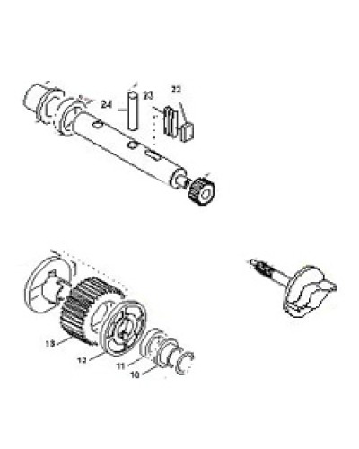 Выходной вал BX-E, BX-E241 Came 119RIBX015 в Рыбинске Запчасти для шлагбаумов и автоматики Pintop.ru