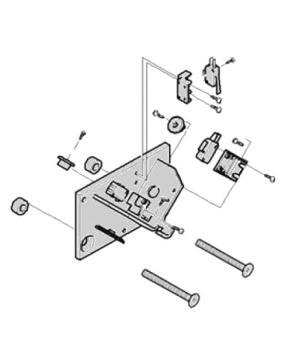 Механические упоры концевых положений G4040 G4041 в сборе Came 119RIG177 в Рыбинске Запчасти для шлагбаумов и автоматики Pintop.ru