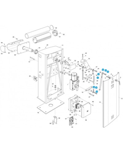 Моторедуктор G4040 Came 119RIG198 в Рыбинске Запчасти для шлагбаумов и автоматики Pintop.ru